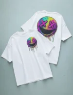 Neon Drip Smiley T-shirt - Image 2